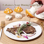 Brown salt and pepper shaker used on steak
