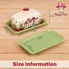 size information of butter dish with lid