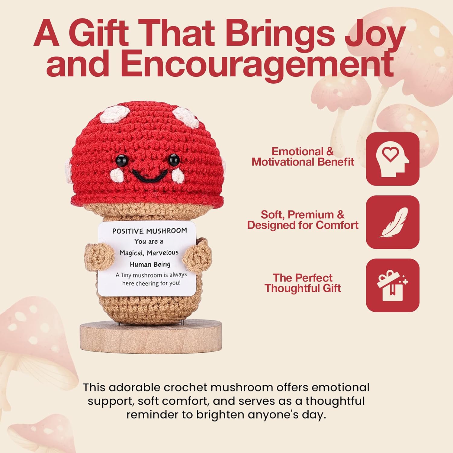 Positive Mushroom crochet