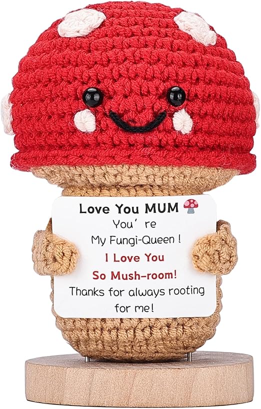 Love you MUM crochet mushroom