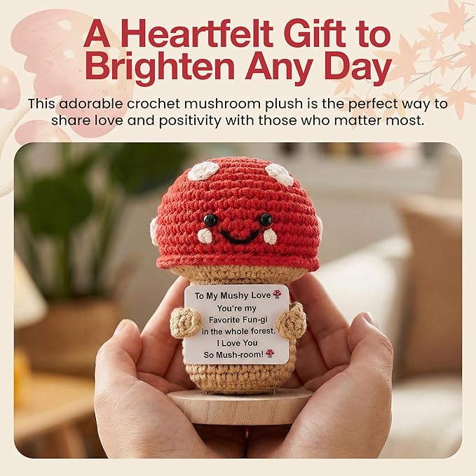 To My Mushy Love as heartfelt gift crochet