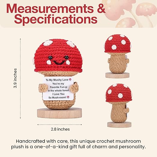 To My Mushy Love crochet measurements